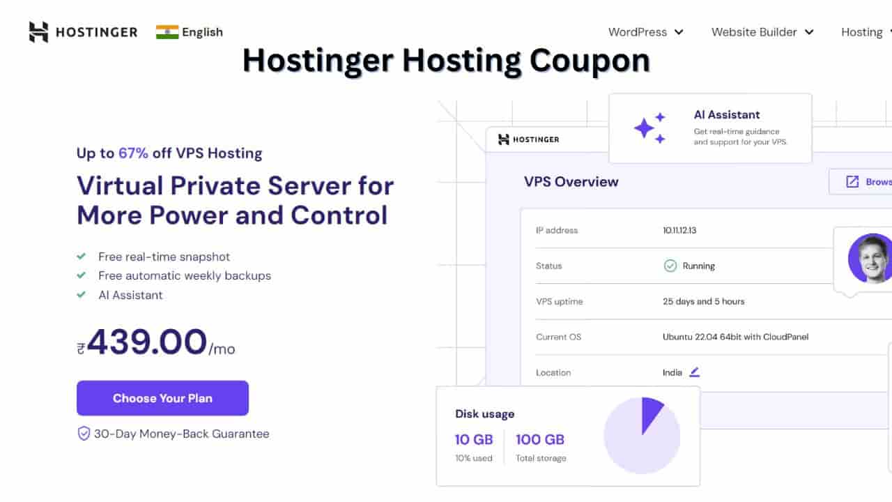 Hostinger VPS Hosting Coupon Code